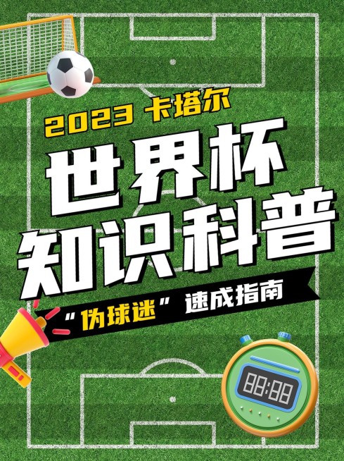 世界杯知识科普话题宣传小红书封面预览效果