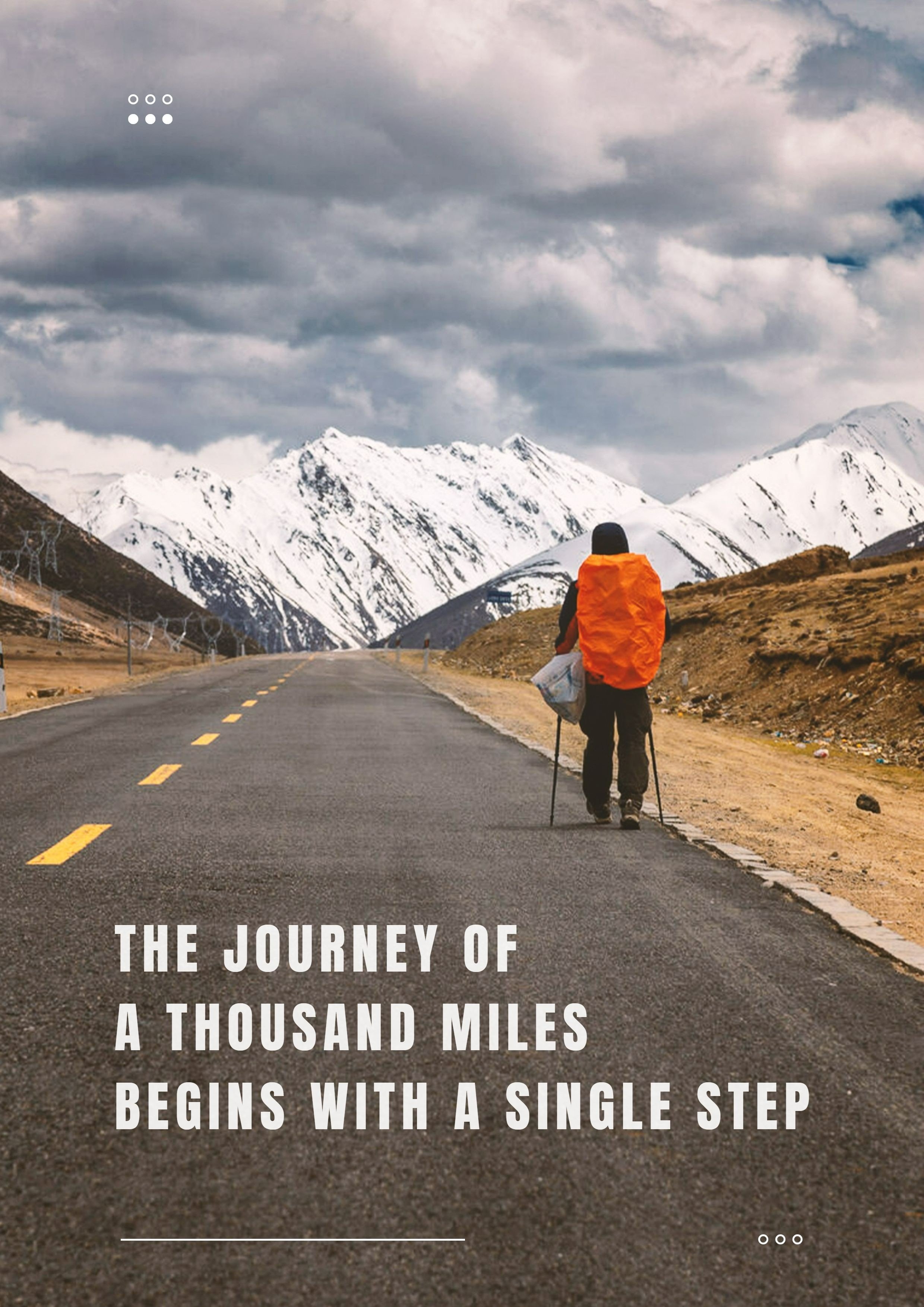 Walking On The Road Motivational Inspirational Quotes Poster