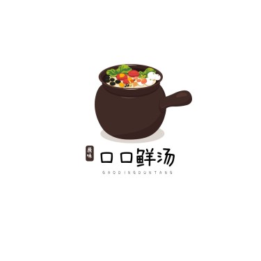 餐饮美食炖汤店品牌宣传LOGO
