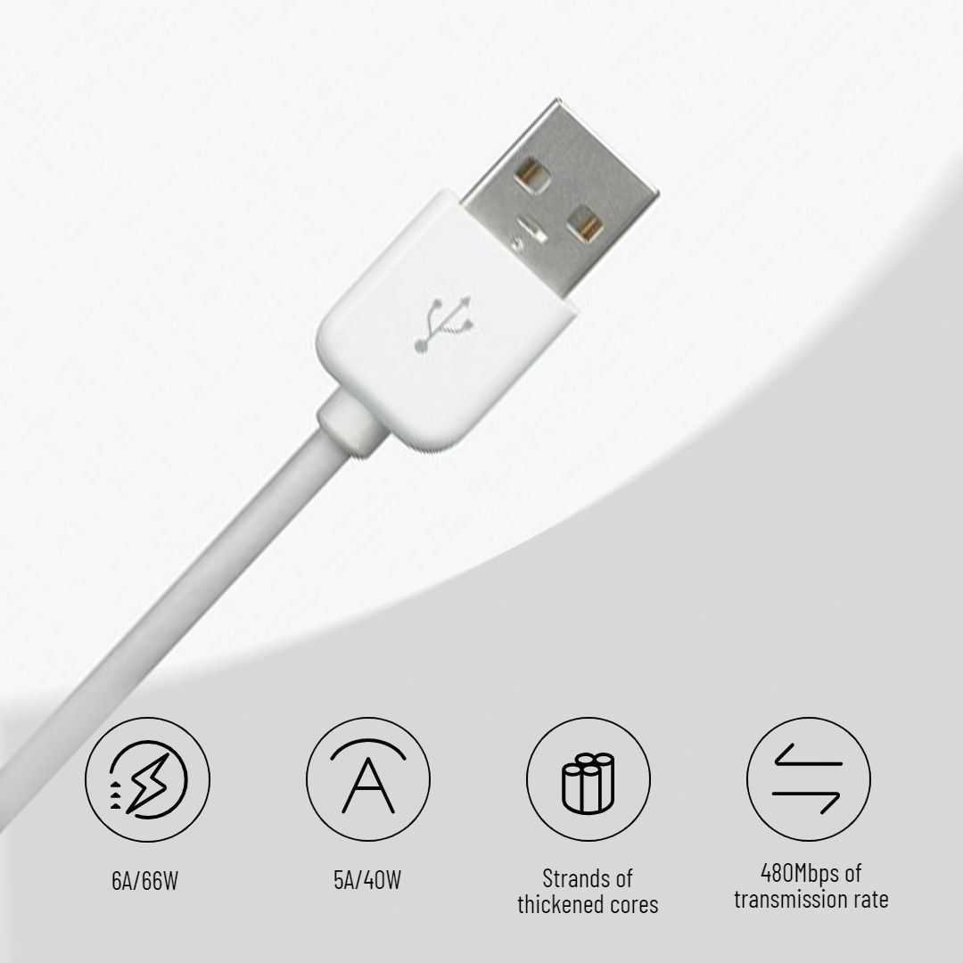 Electronic Charger Cable Details Annotation Description Icons Badges Labels Ecommerce Product Image预览效果