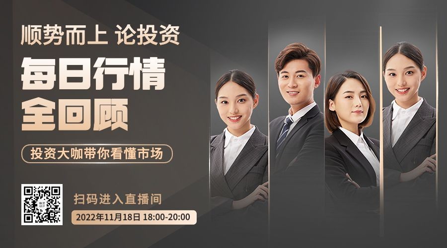 金融保险行情资讯直播预告商务风广告banner预览效果