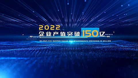 企业科技风年终活动总结图文宣传视频