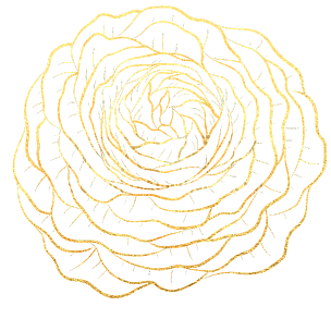 手绘-奢华金属花朵贴纸-蔷薇