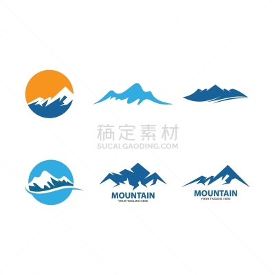 品牌名称,山,运动,雪,河流,天空,绘画插图,自然,符号,概念