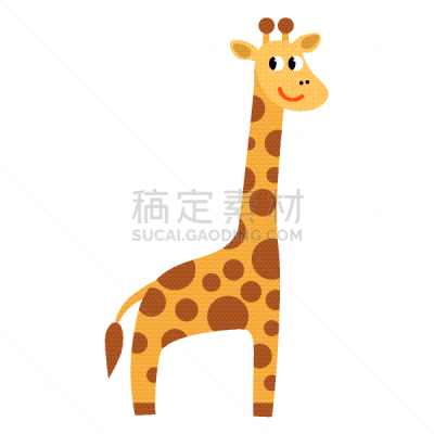 卡通,时尚,可爱的,矢量,长颈鹿,绘画插图,分离着色,纯洁,白色背景,扁平化设计