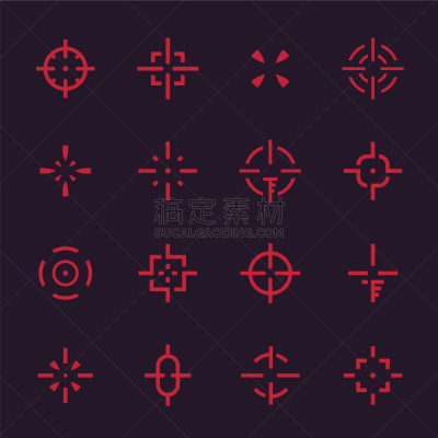 准星,四元素,狙击手,耳镜,准确,现代,布置,设计