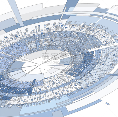 blue 3d disc
