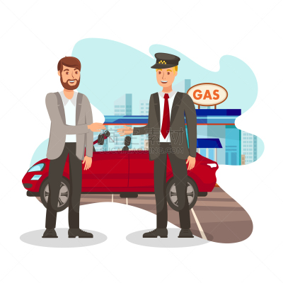 加油站,顾客,公寓,幸福,分离着色,Rent,男人,汽车,帕克科罗拉多,出租车