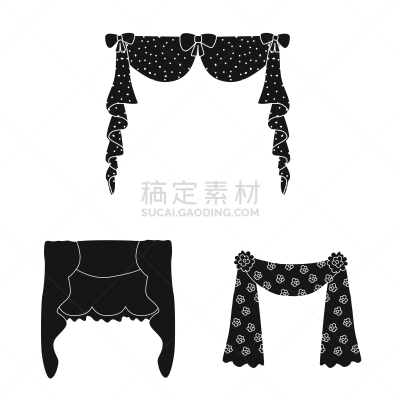 garter and blinds logo set