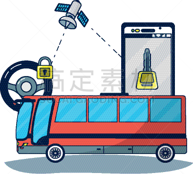 汽车,技术,巴士,安全的,座舱,传感器,图像,失控车辆,自立,联系
