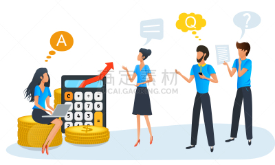 金融顾问,预算,矢量,做计划,商务,绘画插图,助手,金融,生长