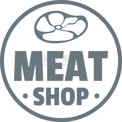 肉,商店,品牌名称,时尚,现代,极简构图,分离着色,有机食品,商务,熏猪肉