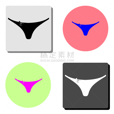 女人,短灯笼裤,平坦的,图标,灰色,泳装,疤,夏天,剪影