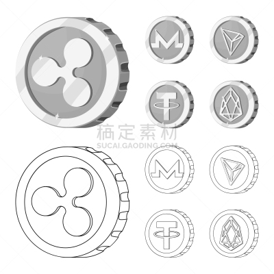 分离着色,图标,一个物体,银行业,商务,波纹,部分,收集