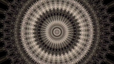 美丽的圆圈万花筒图案。