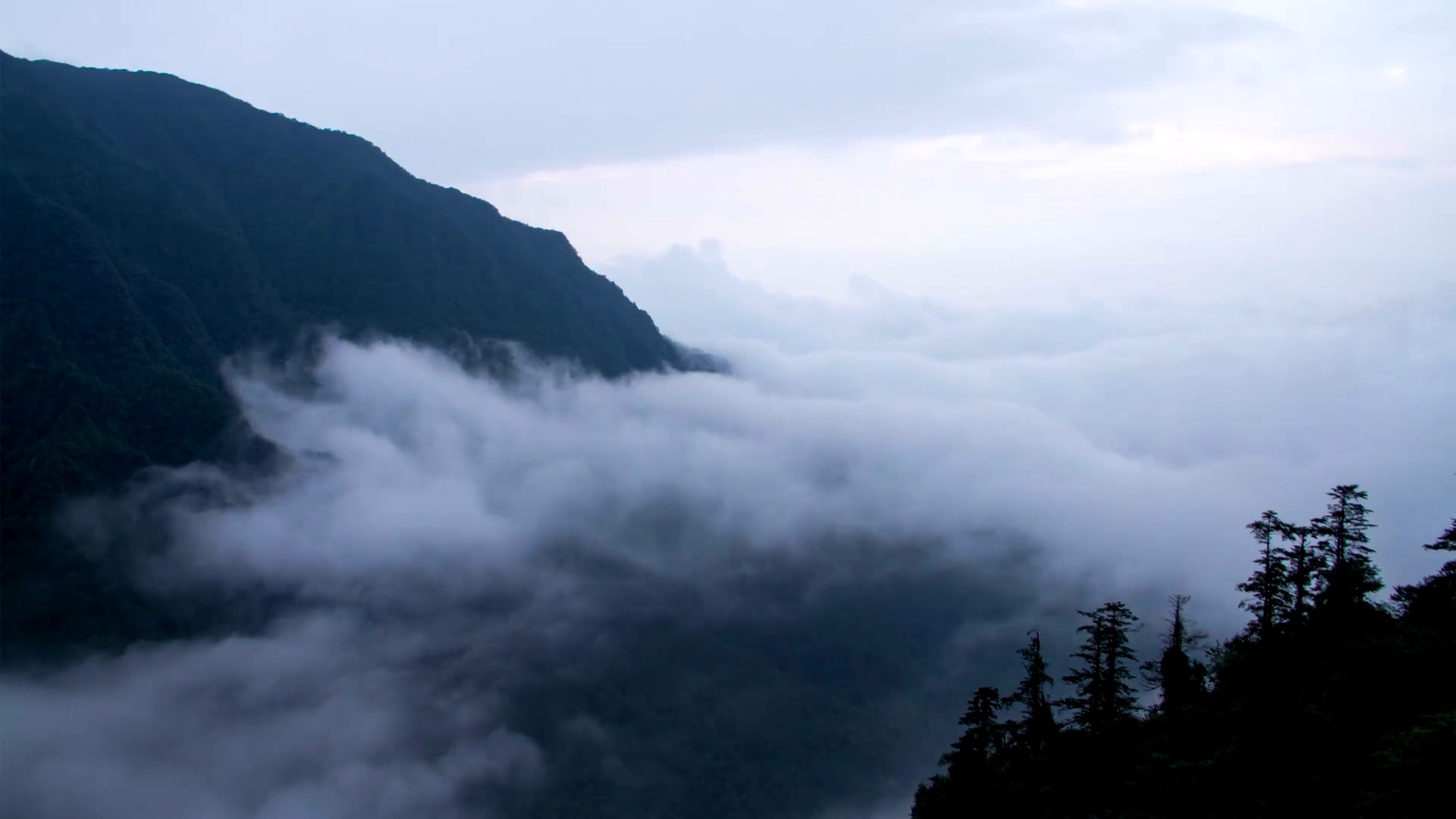 峨眉山延时摄影景观