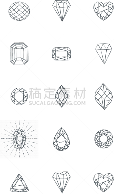 分离着色,图标,钻石,白色背景,形状,轮廓,黄金,闪亮的,复古