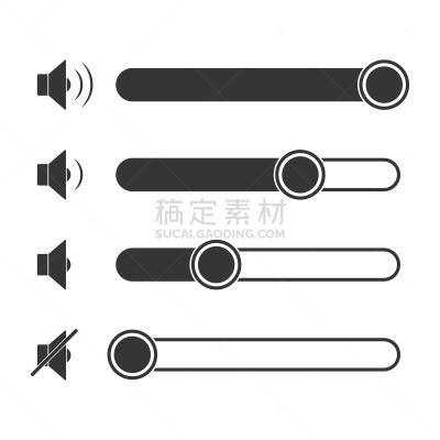 一致,计算机图标,矢量,平坦的,音量旋钮
