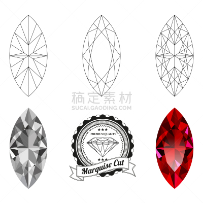 侯爵夫人公寓大楼,宝石,看风景,横截面,分离着色,白色,红色,闪亮的,布置,收集