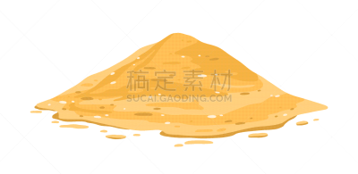 堆,沙子,分离着色,白色背景,华丽的,建筑业,采石场,沙漠,矿物质,坚持