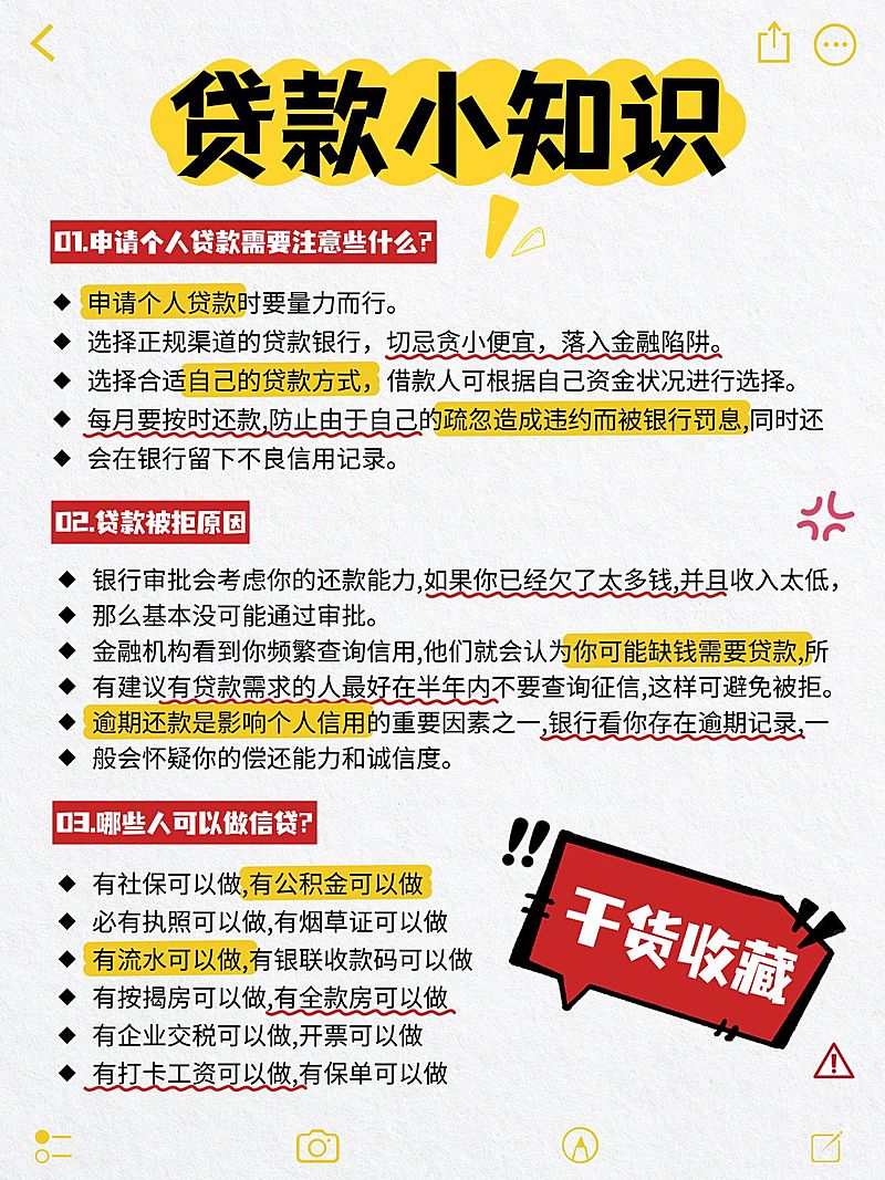 金融知识科普备忘录小红书配图