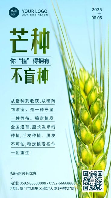 芒种节气营销服务展示预览效果
