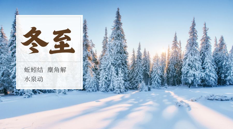 冬至二十四节气横版海报预览效果