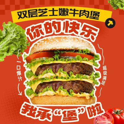 餐饮快餐外卖平台宣传头像