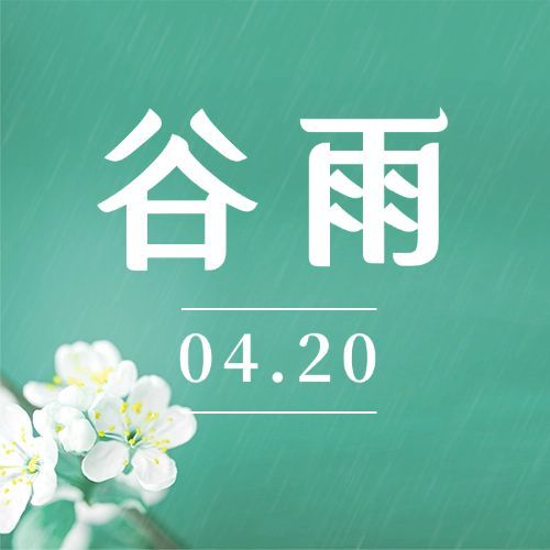 谷雨节气祝福春天实景公众号次图预览效果