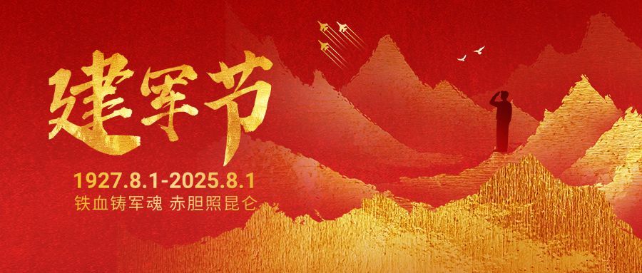 八一建军节节日祝福套装公众号首图预览效果