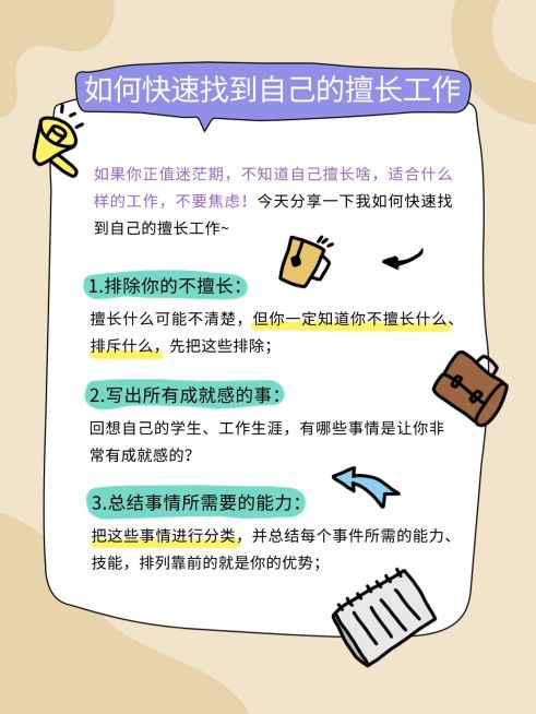 求职攻略可爱手帐风套装小红书配图预览效果