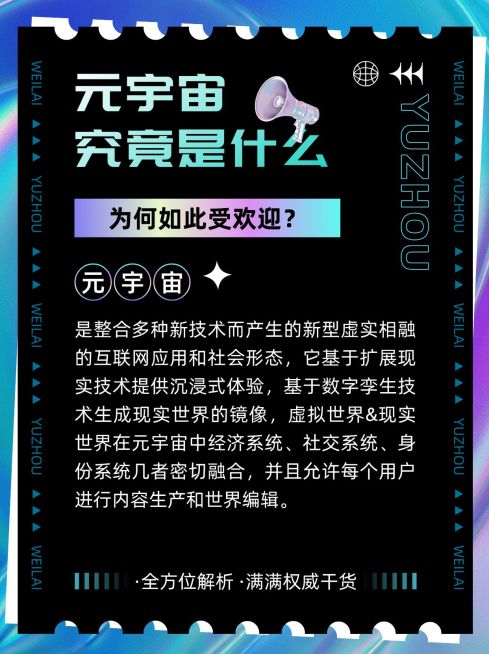 元宇宙话题知识科普小红书配图预览效果