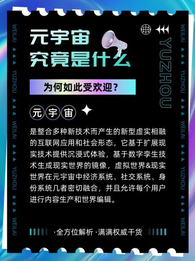 元宇宙话题知识科普小红书配图
