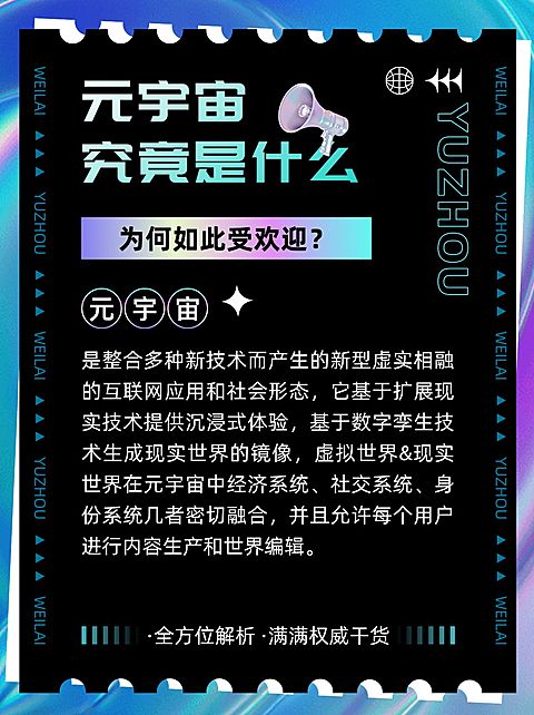 元宇宙话题知识科普小红书配图