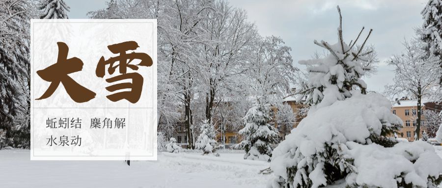 大雪二十四节气实景公众号首图预览效果