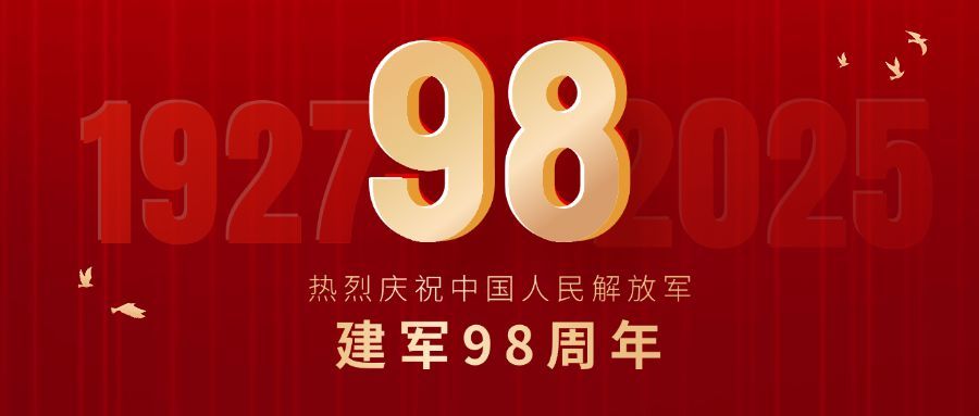 建军节节日祝福公众号首图预览效果