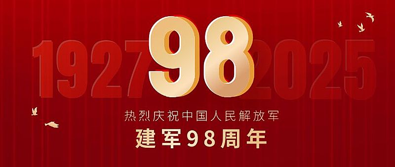 建军节节日祝福公众号首图