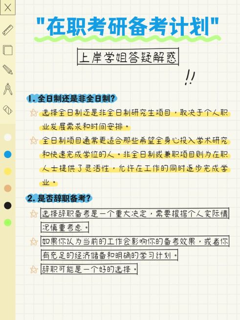 教资考研攻略科普手帐风小红书配图预览效果