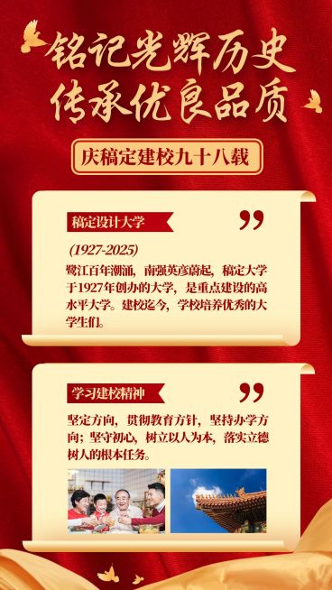 企业建校周年介绍手机海报预览效果
