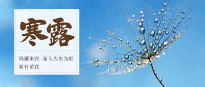 寒露二十四节气公众号首图