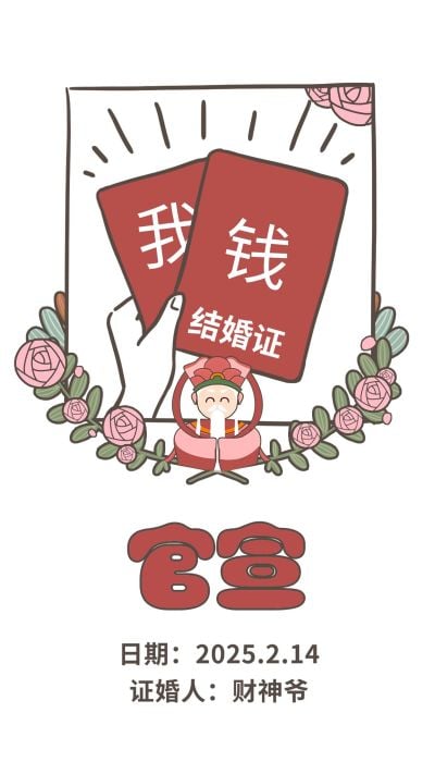 七夕官宣结婚手机海报趣味明星应援