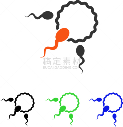 平坦的,计算机图标,生物学,符号,母亲,父亲,图像,人工授精