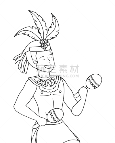 男人,巴西,黑白图片,音乐,国内著名景点,传统,事件,愉悦,庆祝
