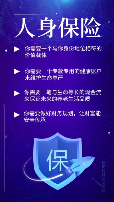 人身保险宣传理念海报