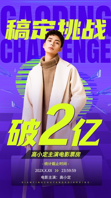 明星商务销量数据喜报战报宣传海报预览效果