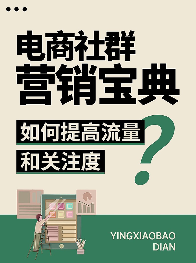 电商营销知识科普小红书封面
