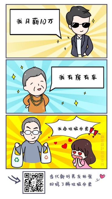 垃圾分类趣味条漫预览效果