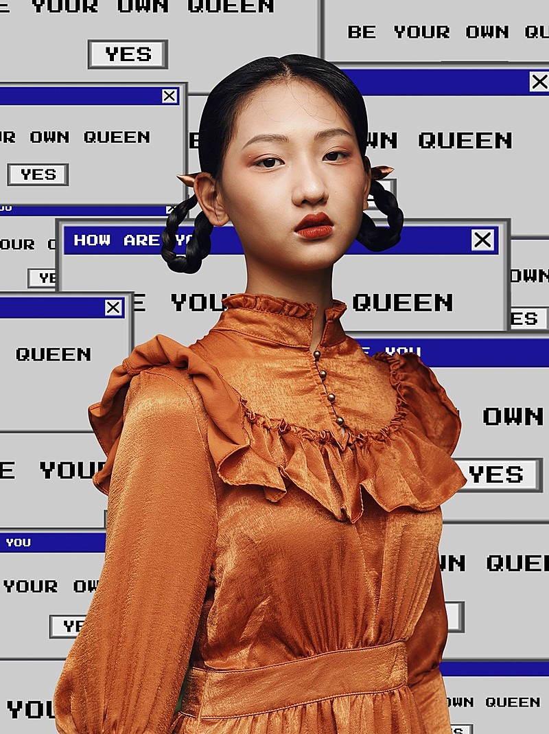 妇女节潮酷风创意晒照小红书模板