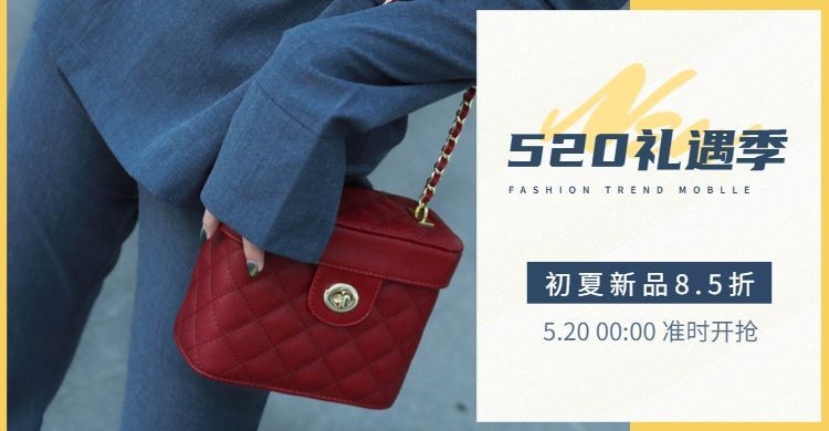 520礼遇季/女包海报预览效果