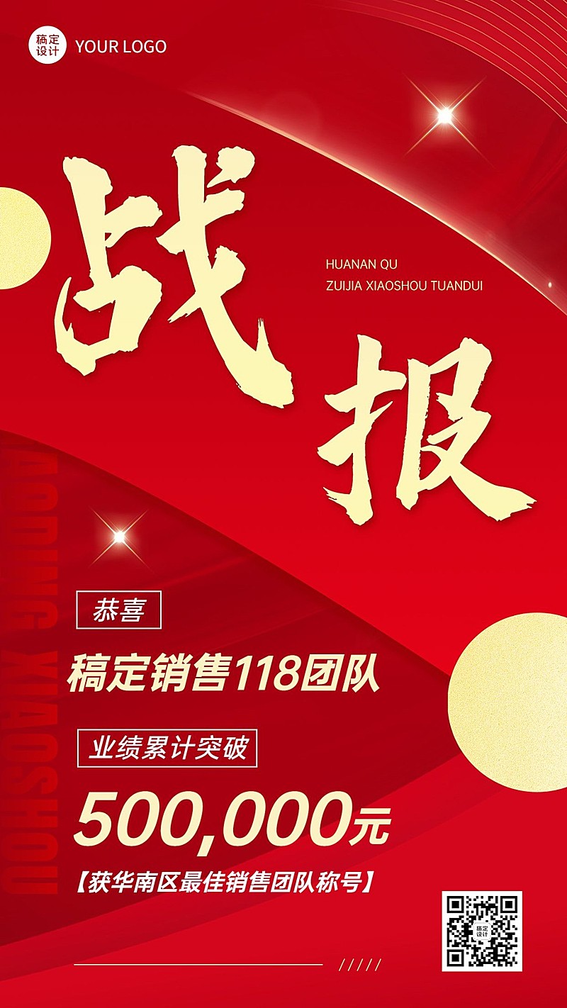 微商代理销售业绩表彰战报喜报喜庆手机海报